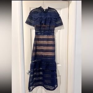 Self portrait midi dress